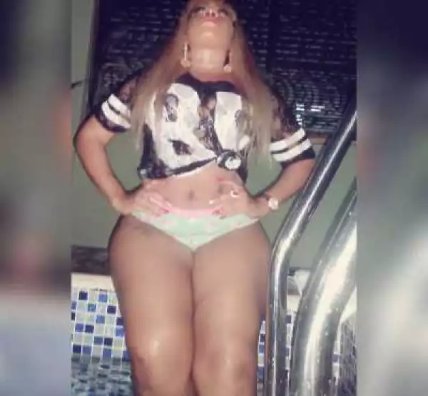 Photos: Big Booty Actress, Moyo Lawal Strips To Her Panties To Celebrate December